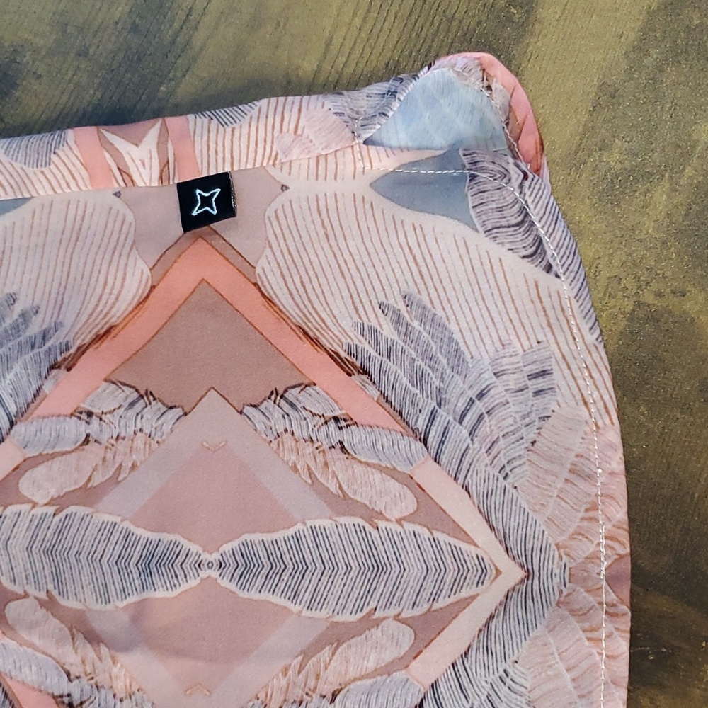 Nikita peach & coral silky breezy spring summer romper - Picture 10 of 14
